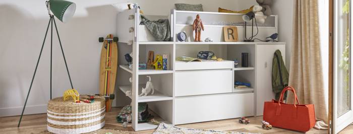 astuce rangement chambre d'enfants meubles Gautier