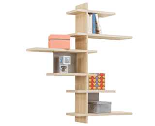 Graphic wall shelf