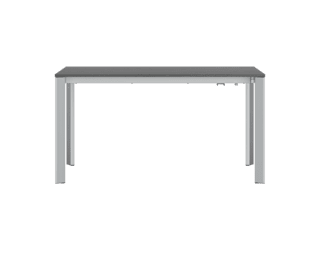 Extenso small table with aluminium legs