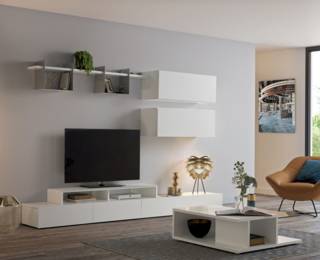Adulis wall shelf with metal insert