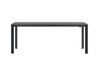 Extenso large table with charcoal legs