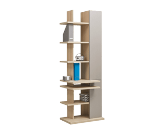 Graphic bookcase with 1 door