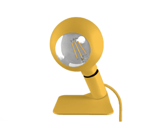 Yellow Iridescent Magnetic lamp