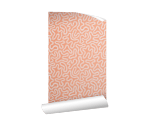 Missprint wallpaper - Coral Peach blush